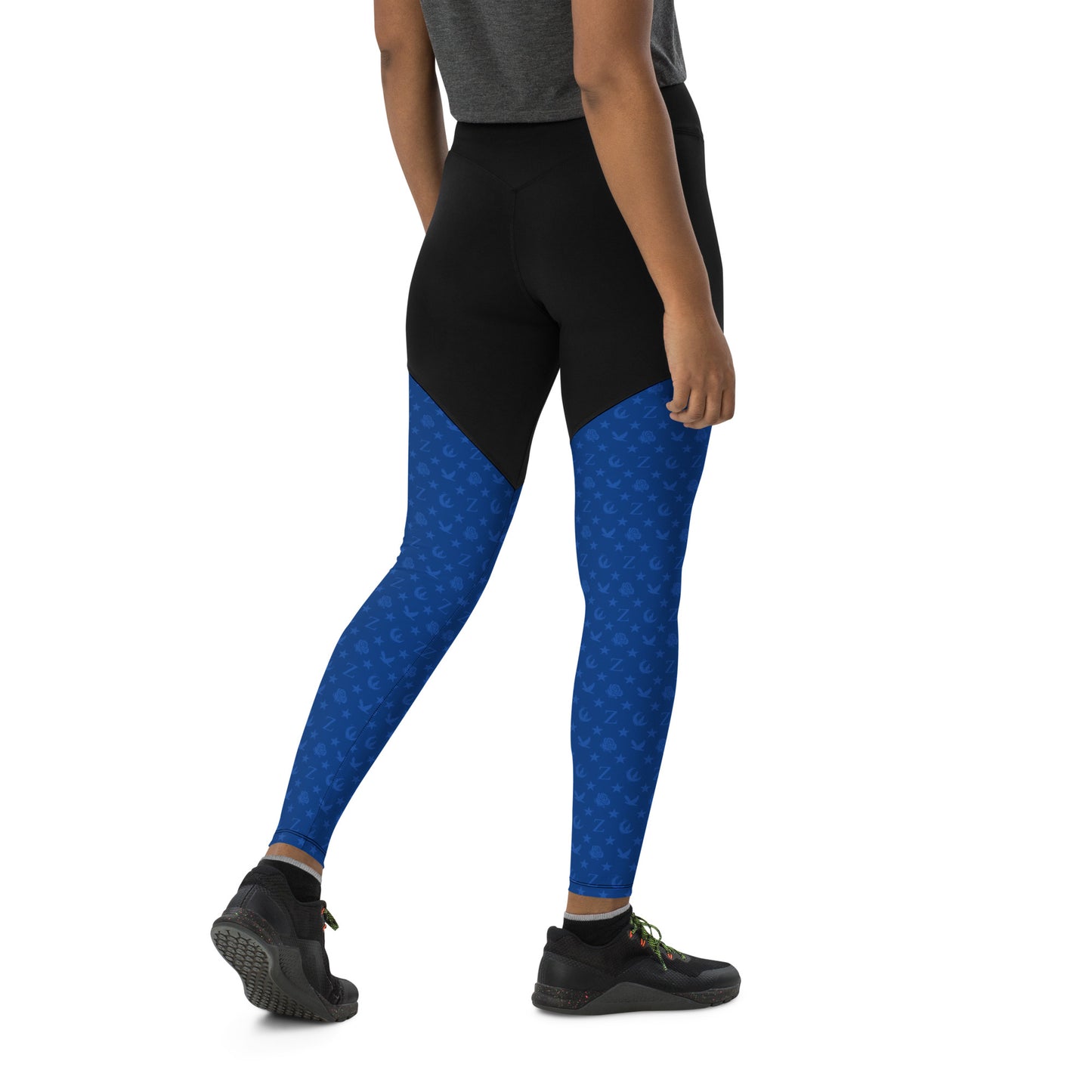 Zeta Love Pattern Sports Leggings