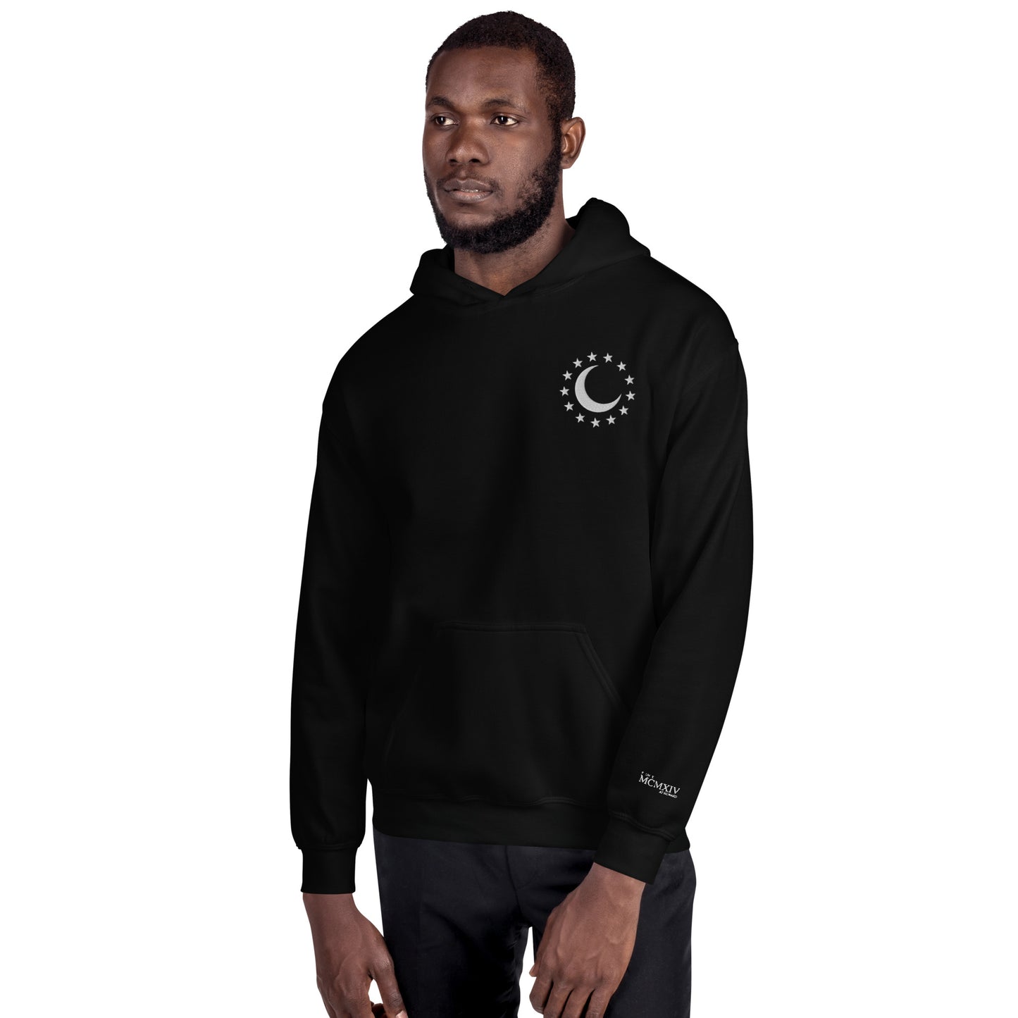 Embroidered Crescent MAB mentality Hoodie Hoodie