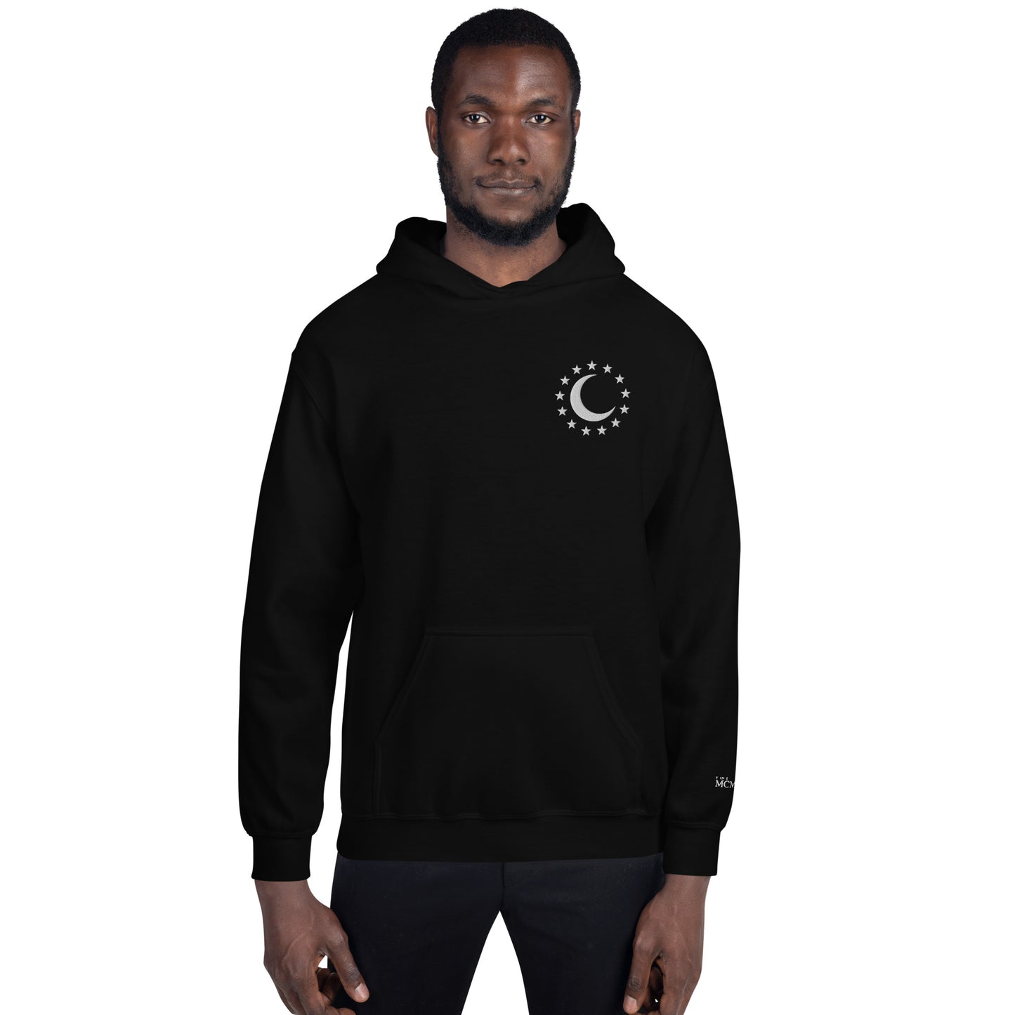 Embroidered Crescent MAB mentality Hoodie Hoodie