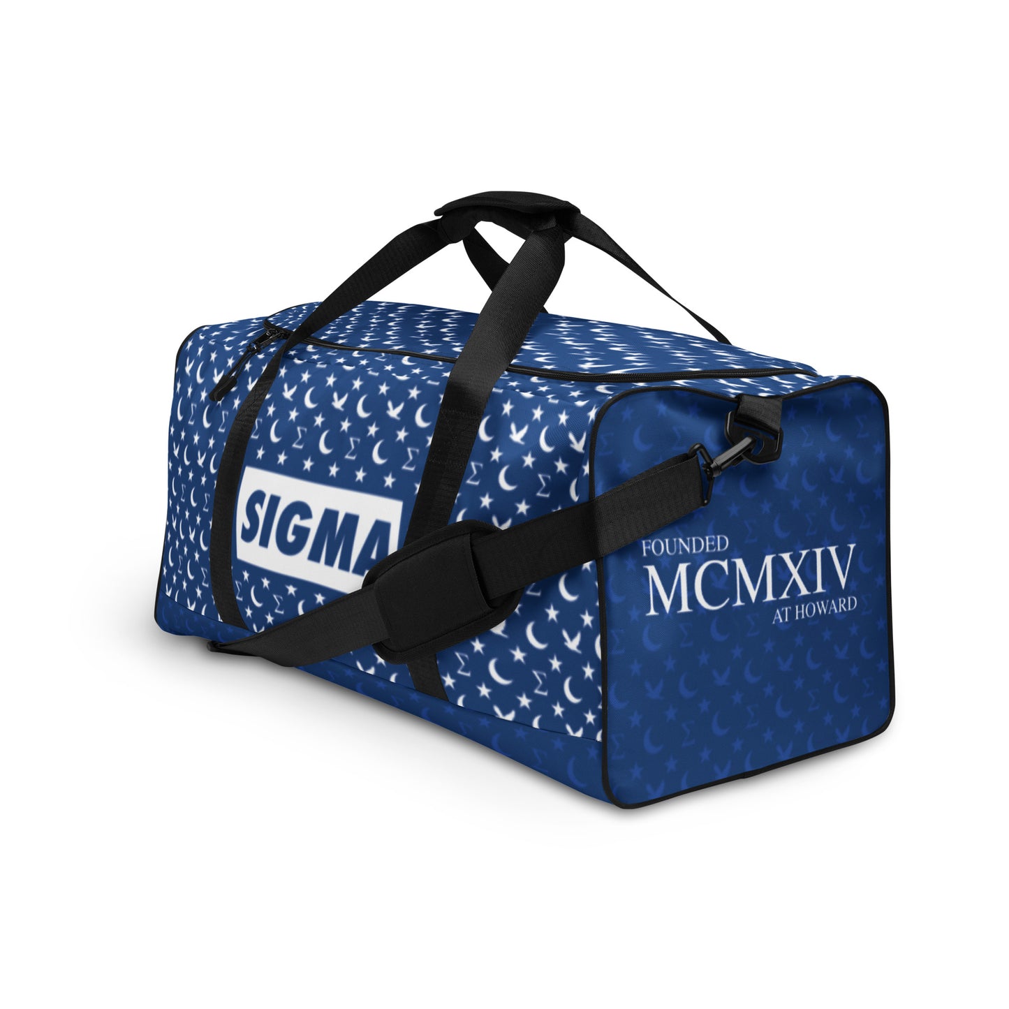 Sigma Crescent Pattern Duffle bag