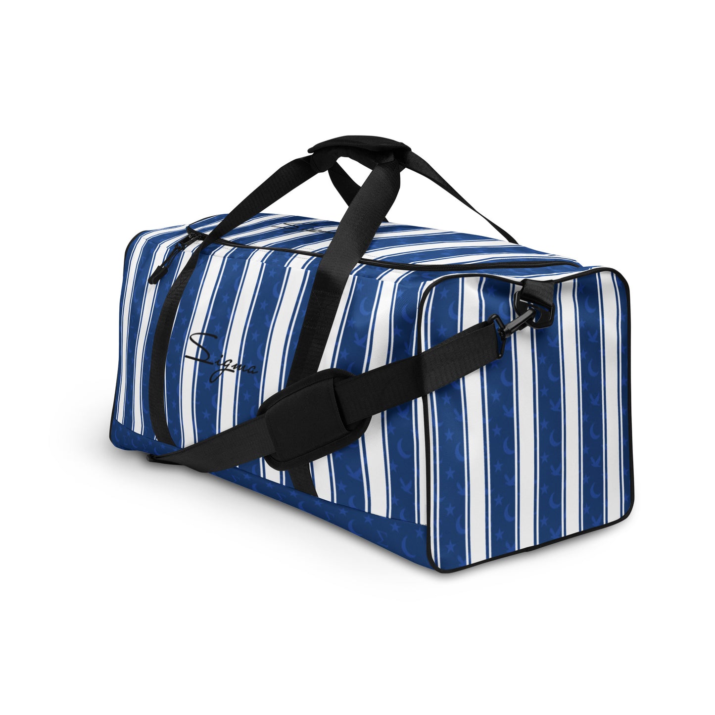 B/W Striped Duffle bag