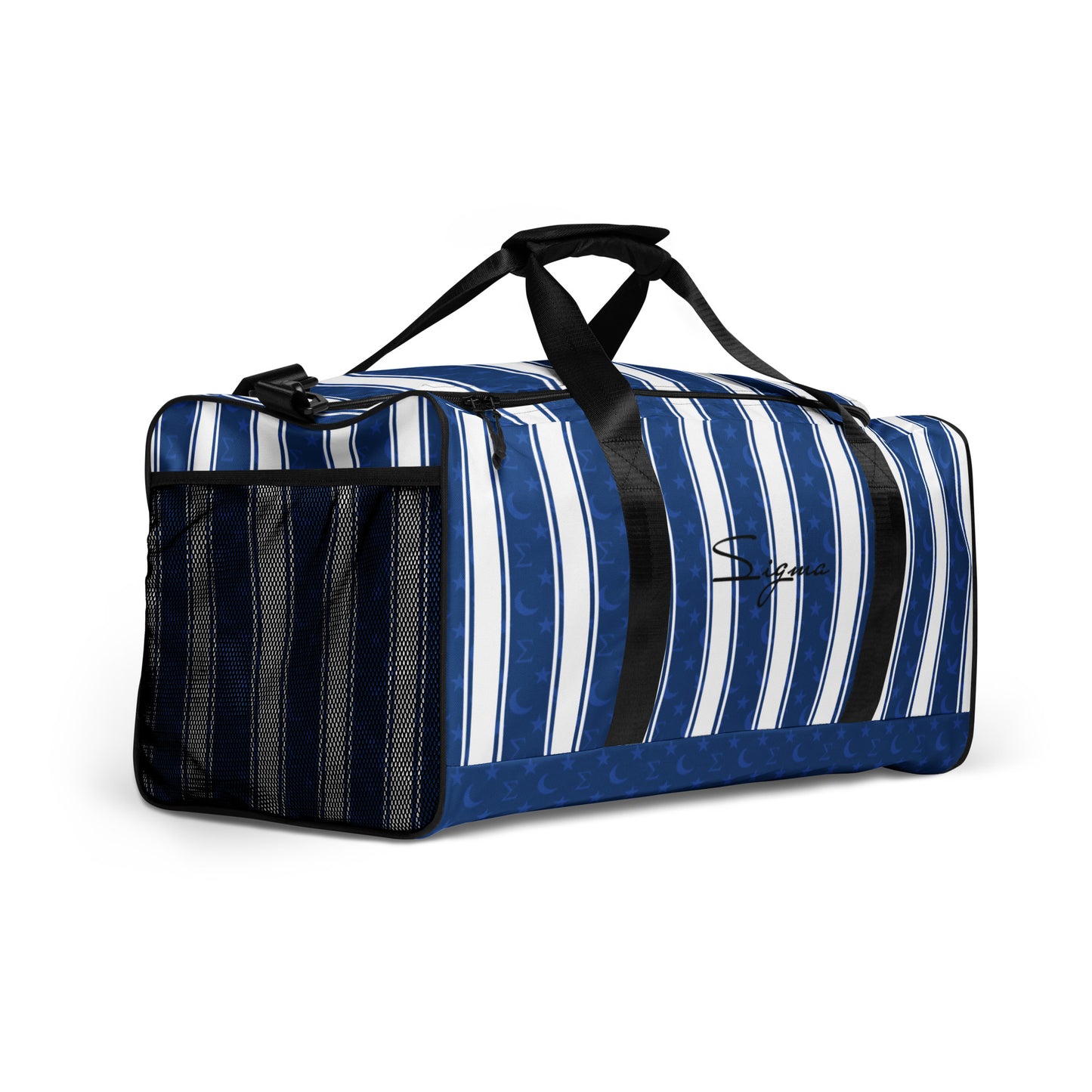 B/W Striped Duffle bag