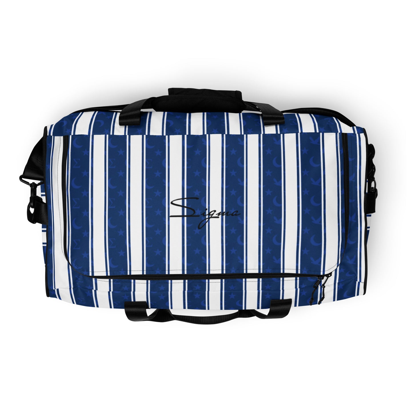 B/W Striped Duffle bag