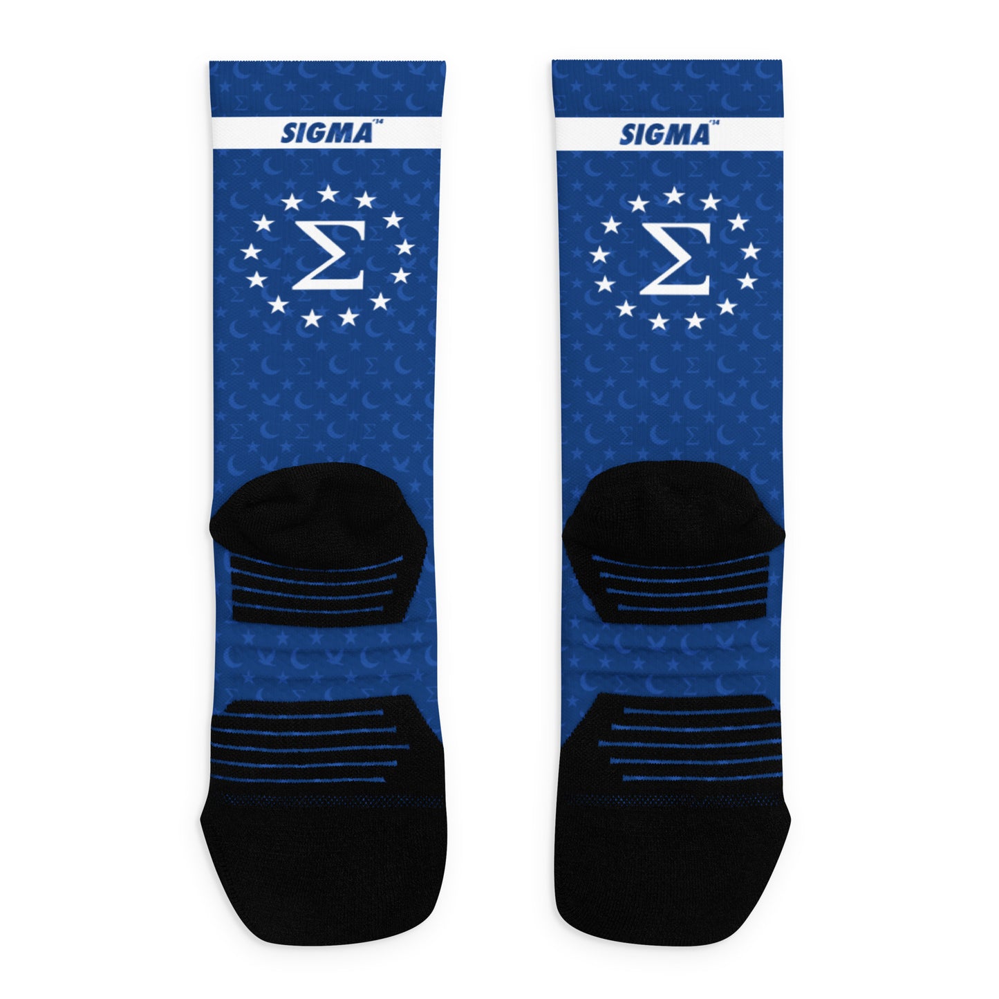 Crescent print Athletic socks