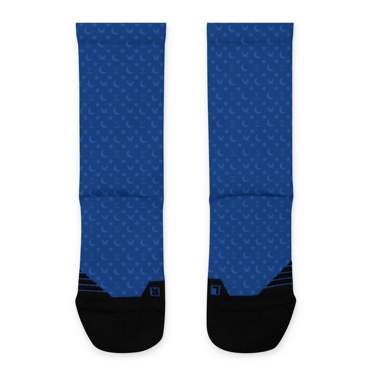 Crescent print Athletic socks