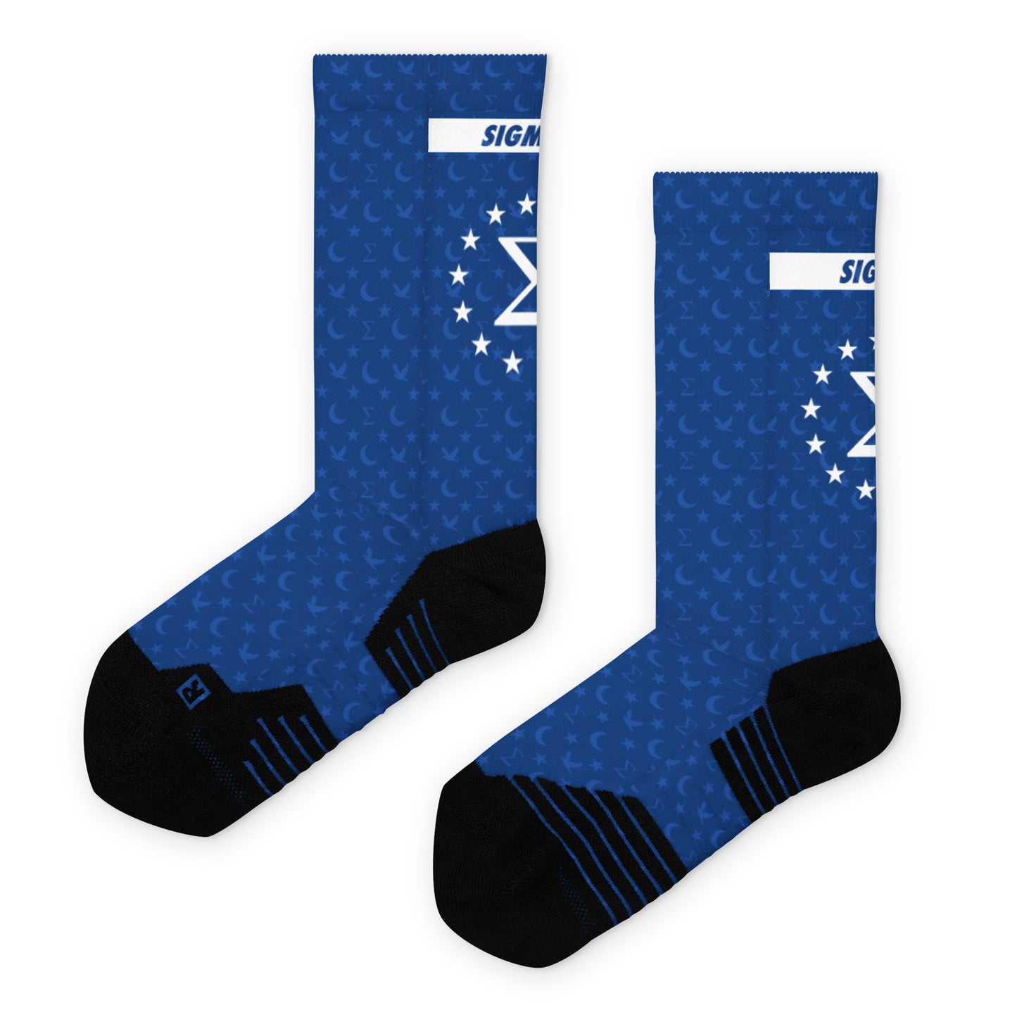 Crescent print Athletic socks