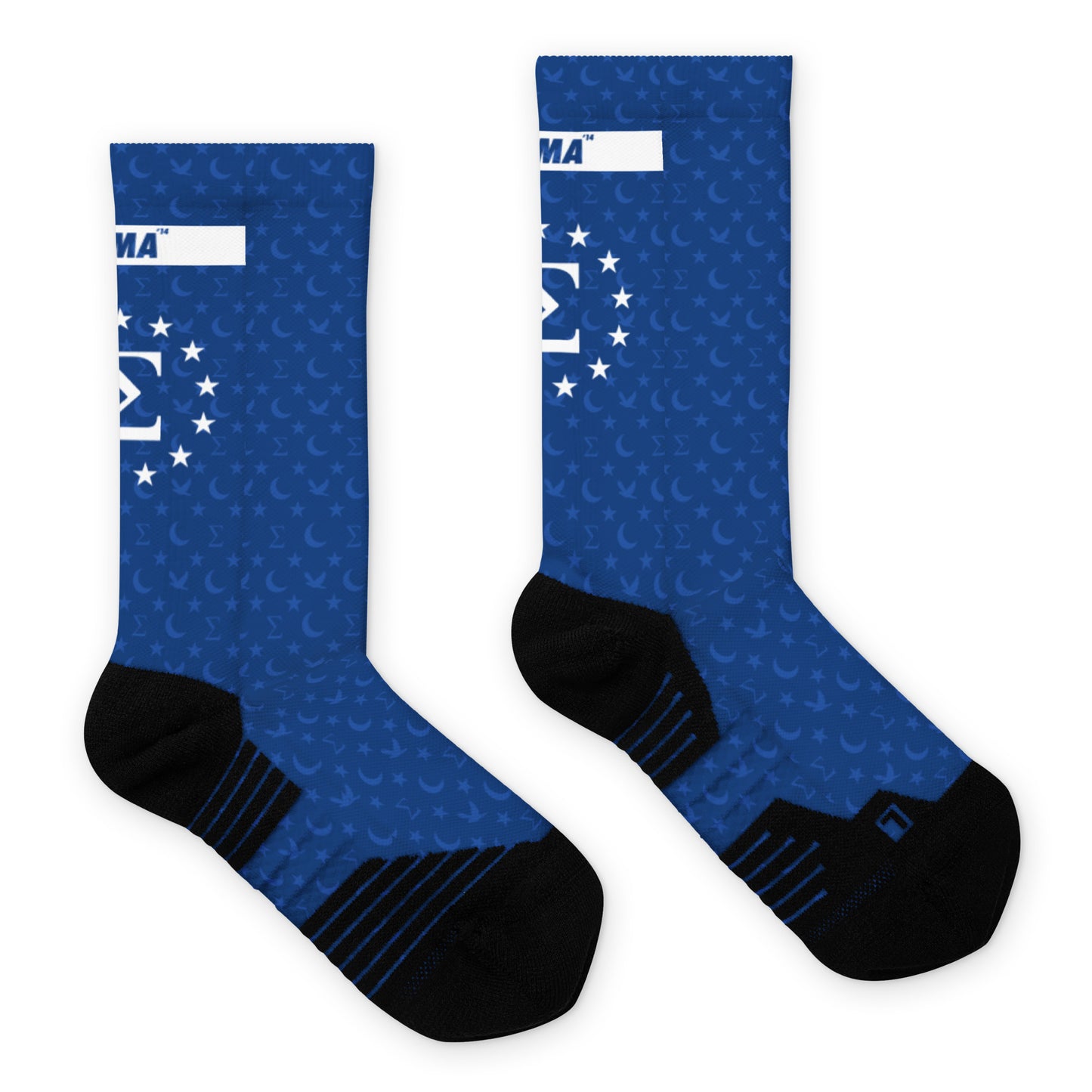 Crescent print Athletic socks