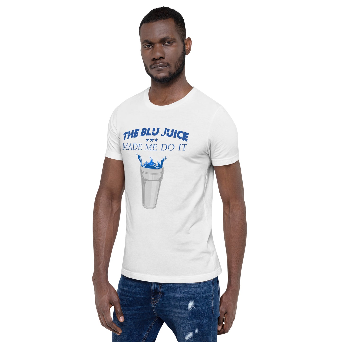 Blu Juice made me do it t-shirt